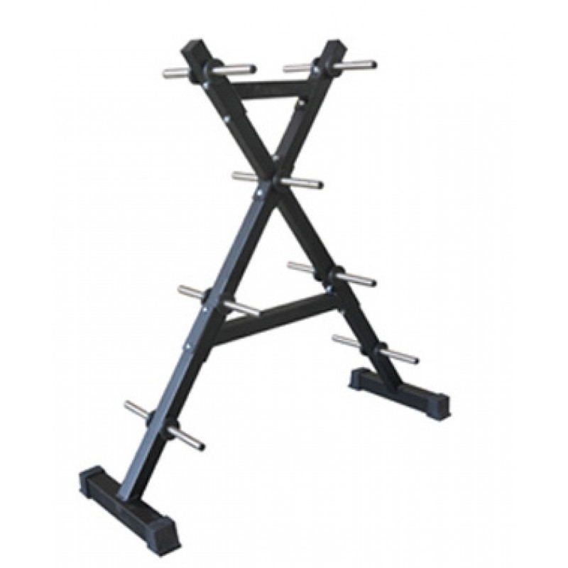 Suporte em X para Discos Olímpicos